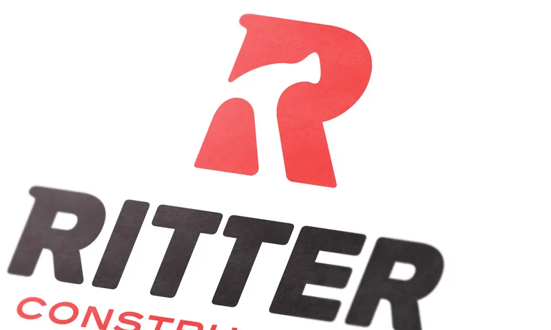 Ritter Construction rebrand creative solution details