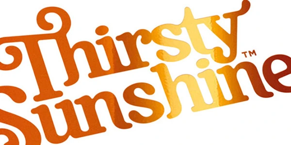 Thirsty Sunshine colorful beverage brand identity